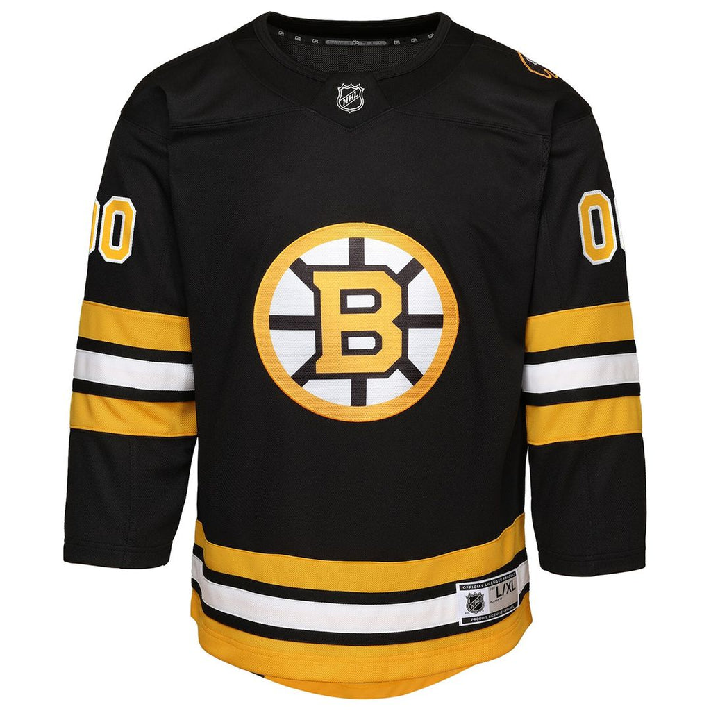 Boston Bruins Youth Home Custom Premier Jersey - Black