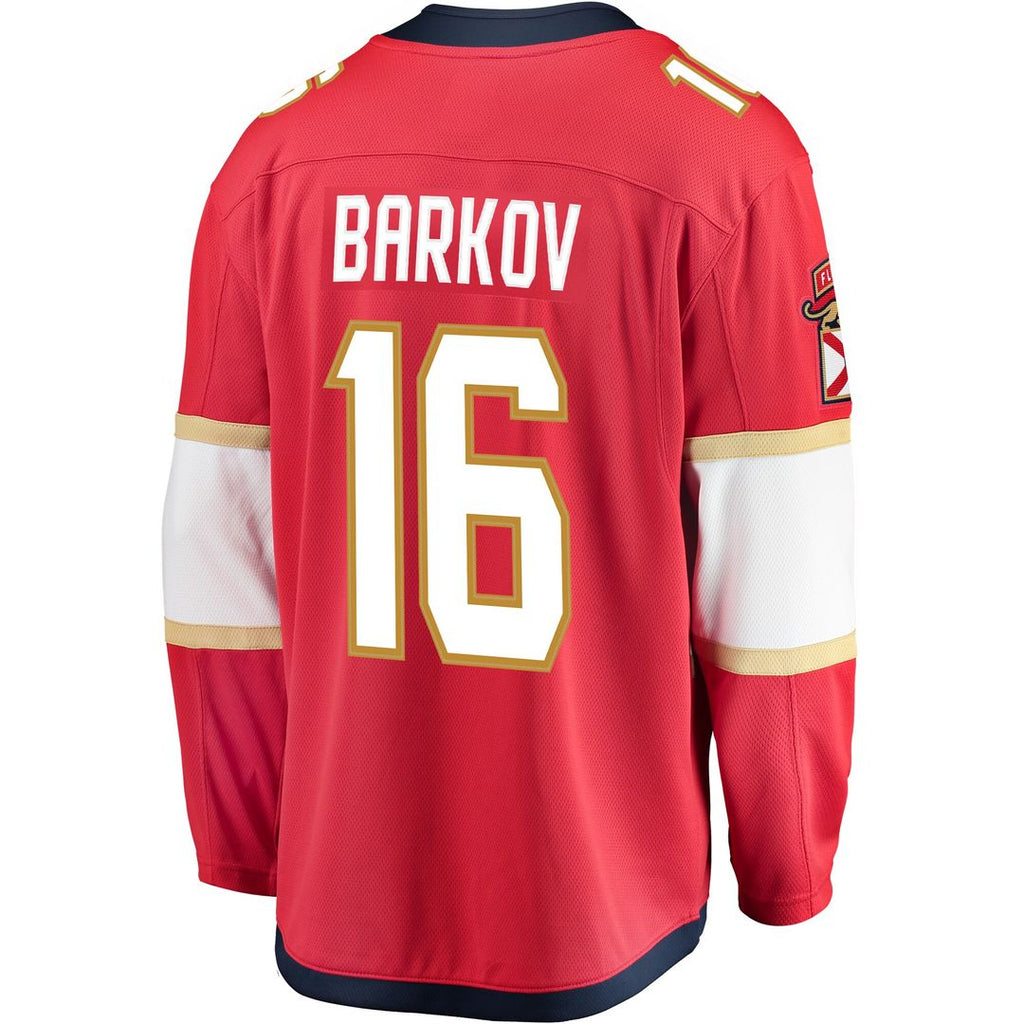 Aleksander Barkov Florida Panthers Fanatics Captain Patch Home Breakaway Jersey - Red