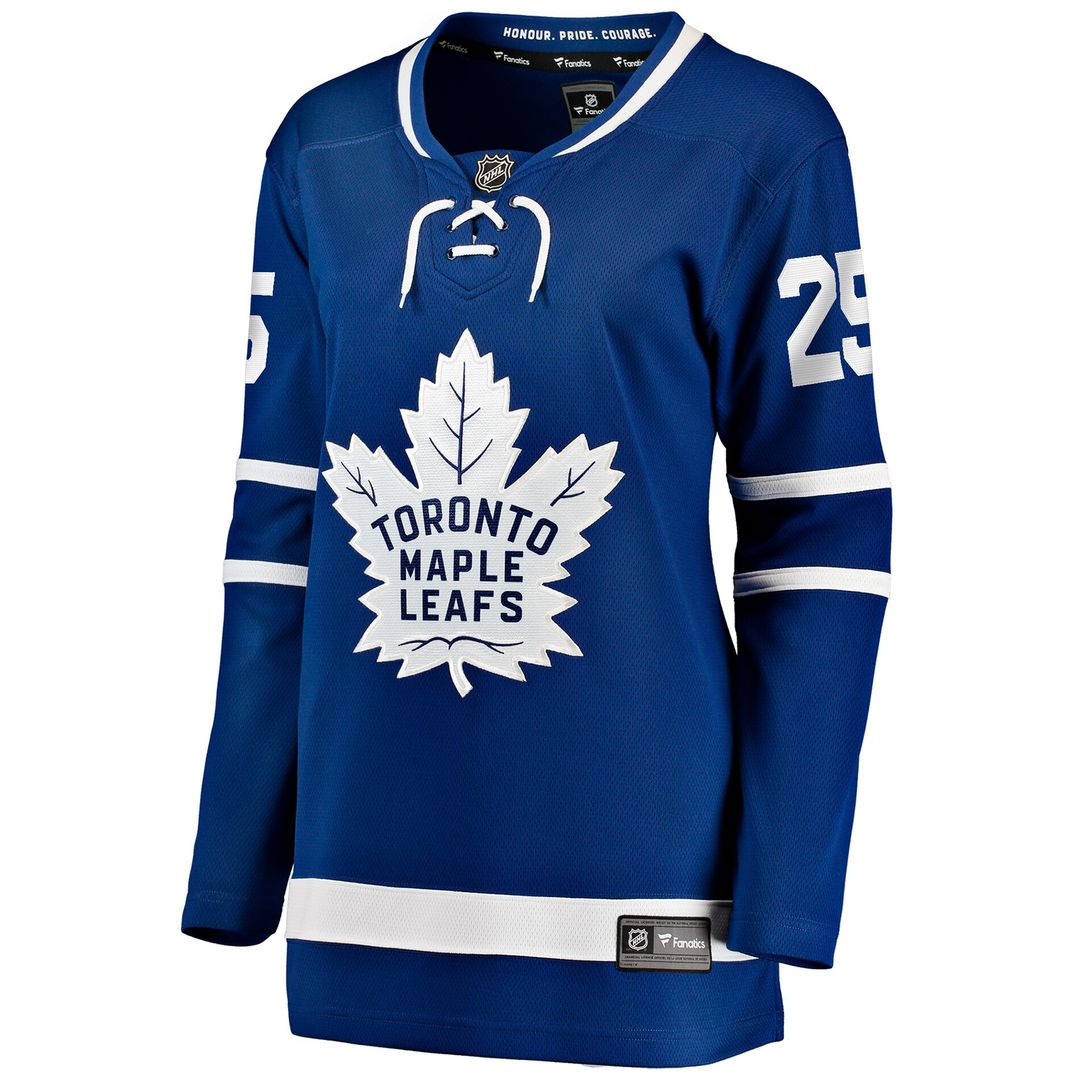 Brandon Carlo Toronto Maple Leafs Fanatics Women's Home Breakaway Player Jersey - Blue