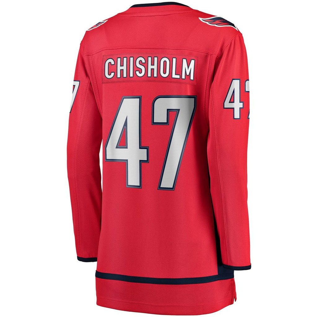 Declan Chisholm Washington Capitals Fanatics Women's Home Breakaway Jersey - Red
