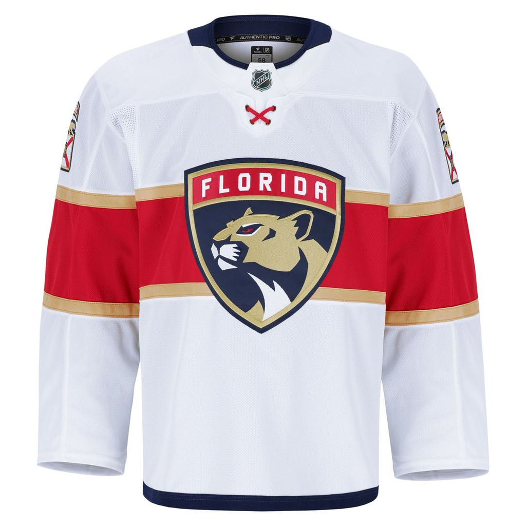 Florida Panthers Fanatics Away Authentic Pro Jersey - White