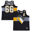 Mario Lemieux Pittsburgh Penguins Mitchell & Ness Unisex Maxxed Out Fashion Basketball Jersey - Black