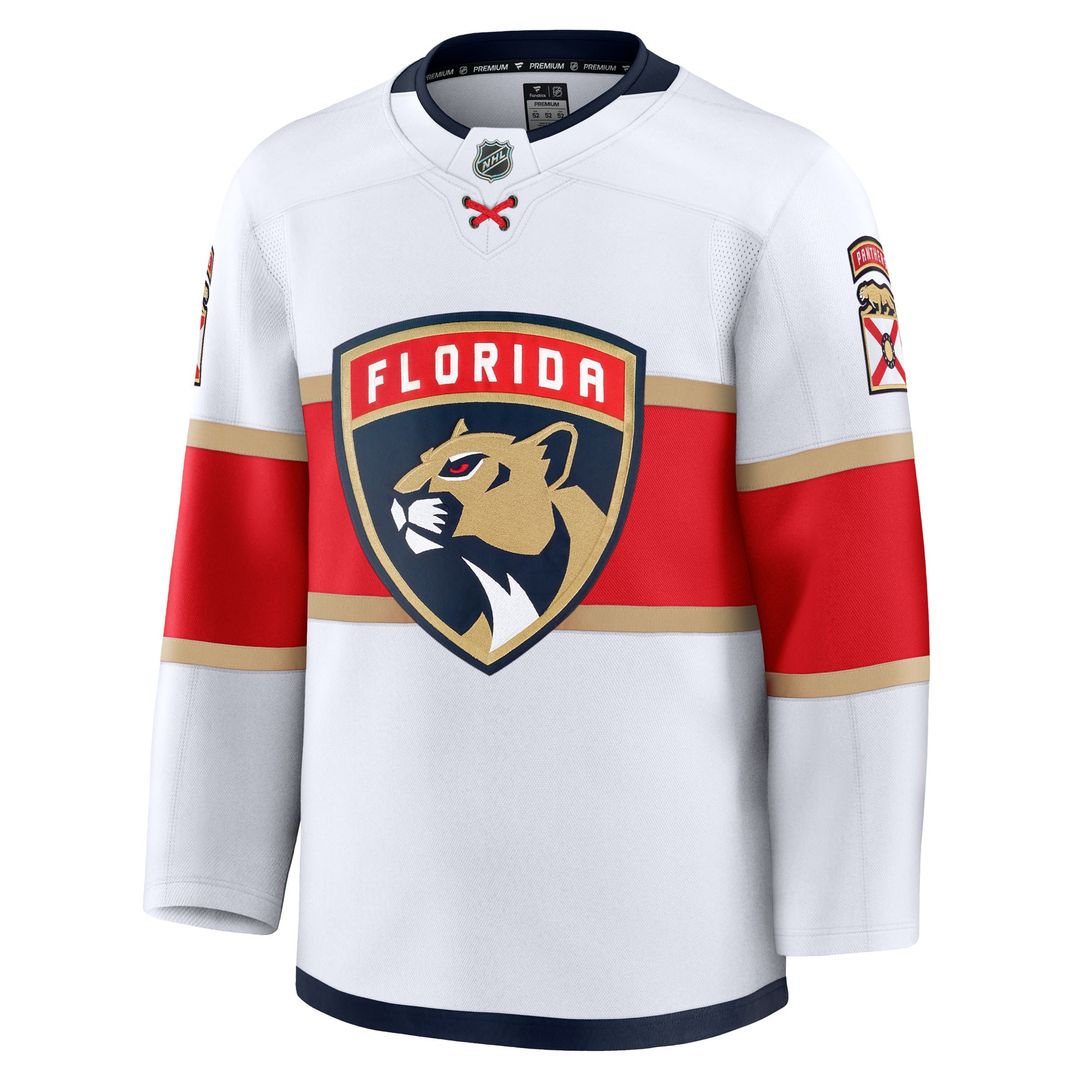 Florida Panthers Fanatics Away Premium Jersey - White