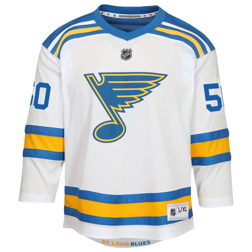 Jordan Binnington St. Louis Blues Outerstuff Youth Home Replica Player Jersey - Blue