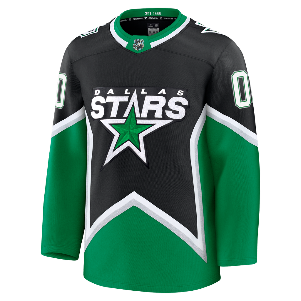Dallas Stars Fanatics Home Premium Custom Jersey - Kelly Green