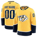 Nashville Predators Fanatics Home Premium Custom Jersey - Gold