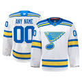 St. Louis Blues Fanatics Away Authentic Pro Custom Jersey - White