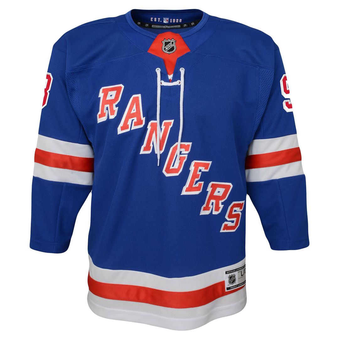 Mika Zibanejad New York Rangers Youth Alternate Premier Player Jersey - Navy