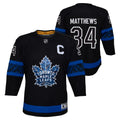 Auston Matthews Toronto Maple Leafs Youth Alternate Premier Player Jersey - Black