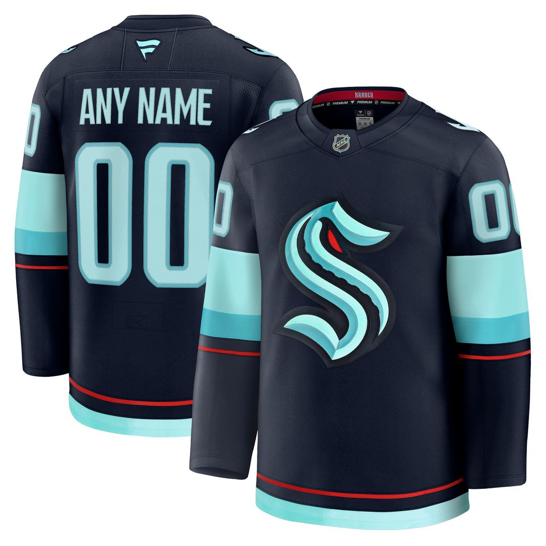 Seattle Kraken Fanatics Alternate Premium Custom Jersey - Black