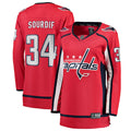 Justin Sourdif Washington Capitals Fanatics Women's Home Breakaway Jersey - Red