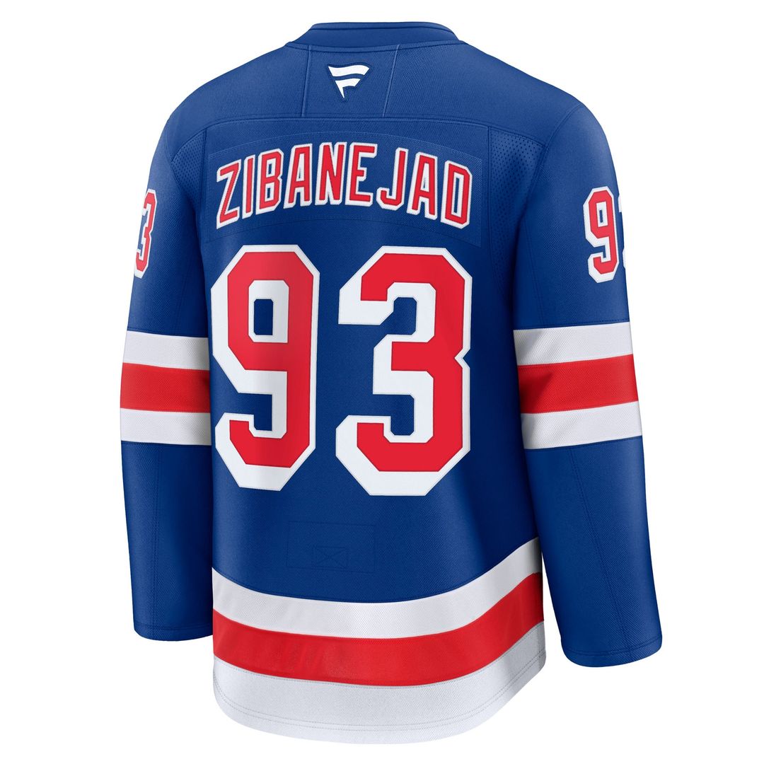 Mika Zibanejad New York Rangers Fanatics Away Premium Jersey - White