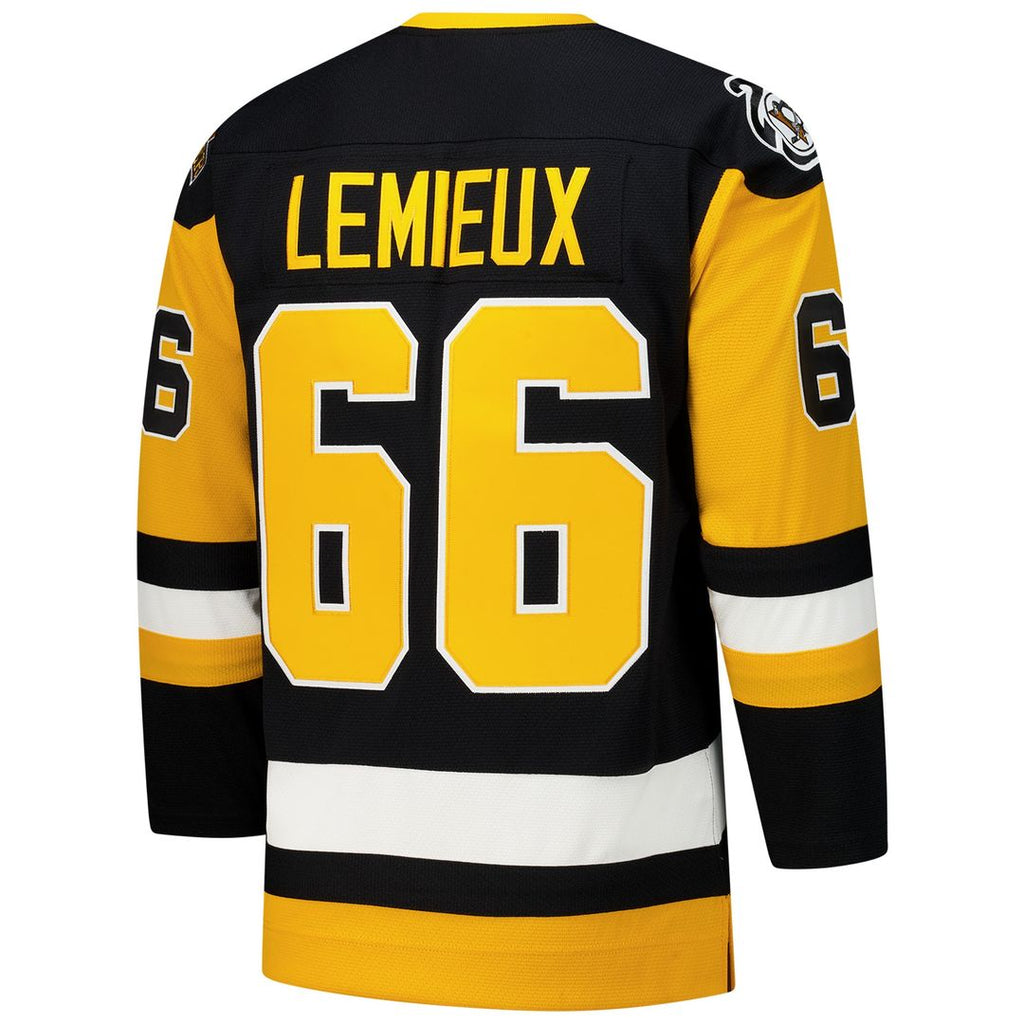 Mario Lemieux Pittsburgh Penguins 1984-85 Power Play Jersey - Gold