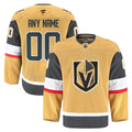 Vegas Golden Knights Fanatics Home Authentic Pro Custom Jersey - Gold