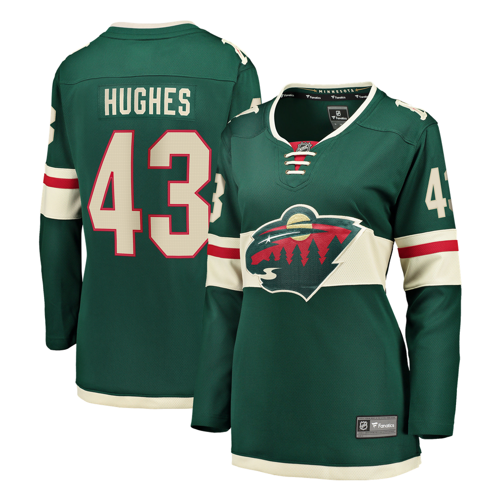 Quinn Hughes Minnesota Wild Fanatics Women's Home Breakaway Jersey - Green