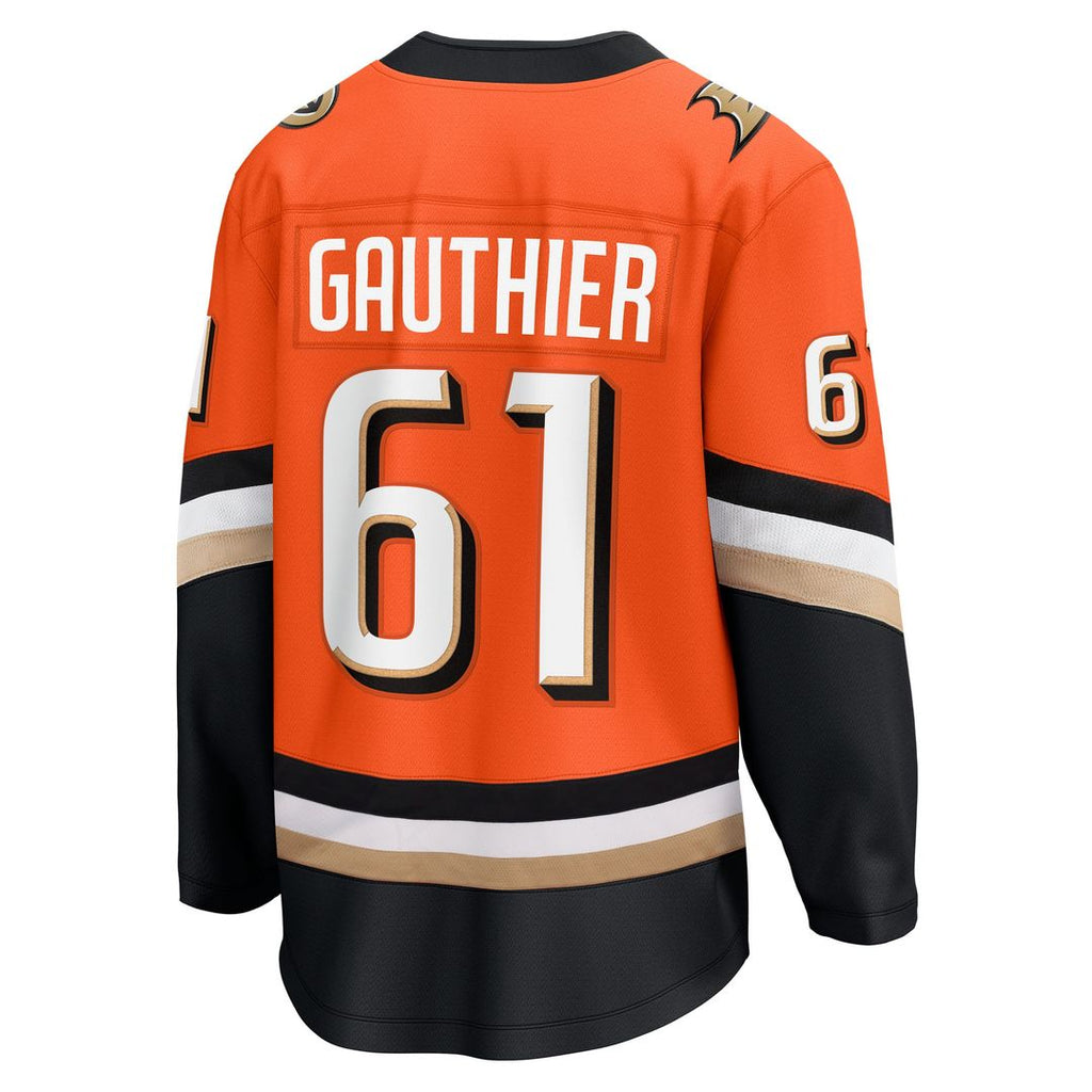 Cutter Gauthier Anaheim Ducks Fanatics Home Breakaway Jersey - Orange