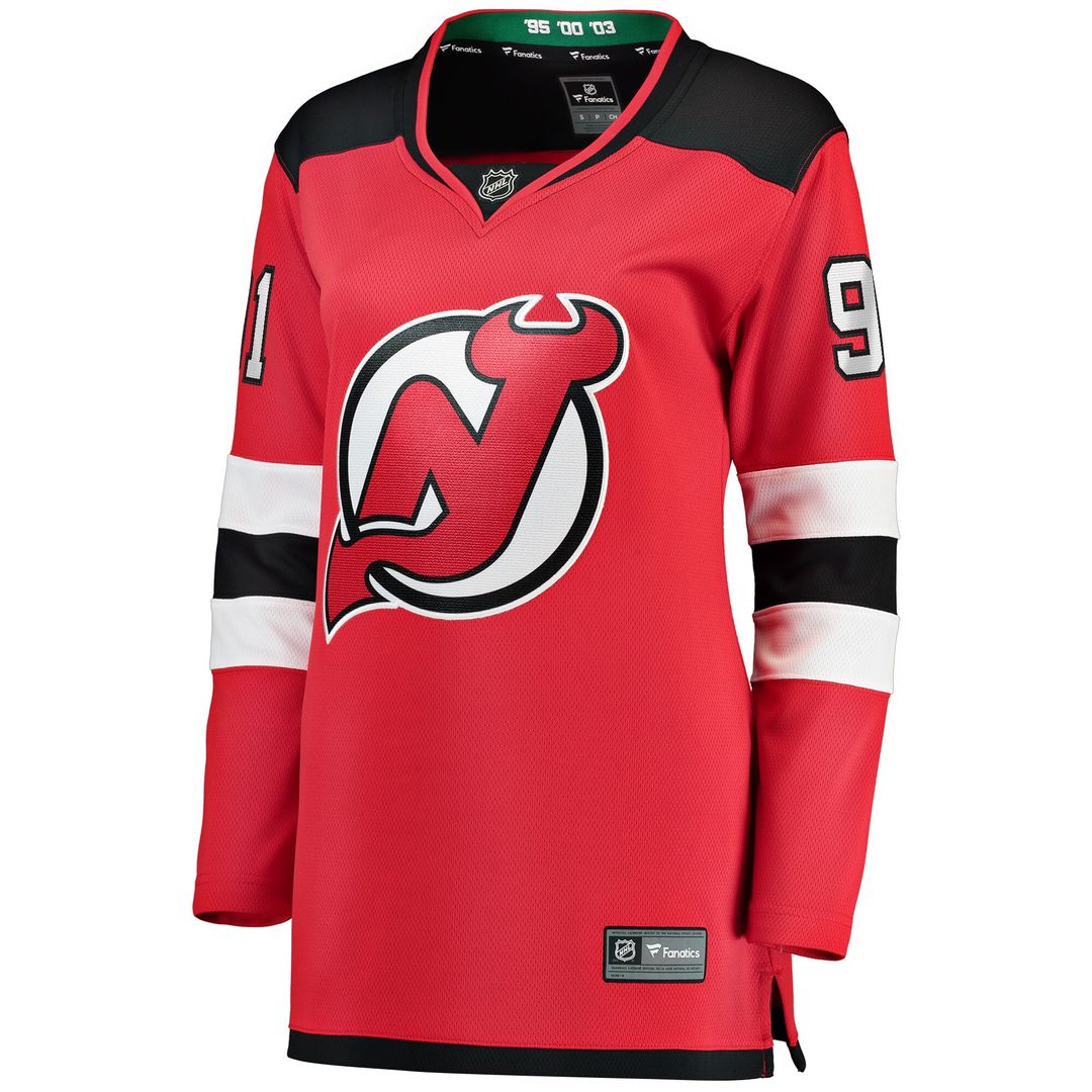 Dawson Mercer New Jersey Devils Fanatics Women's Home Breakaway Jersey - Red