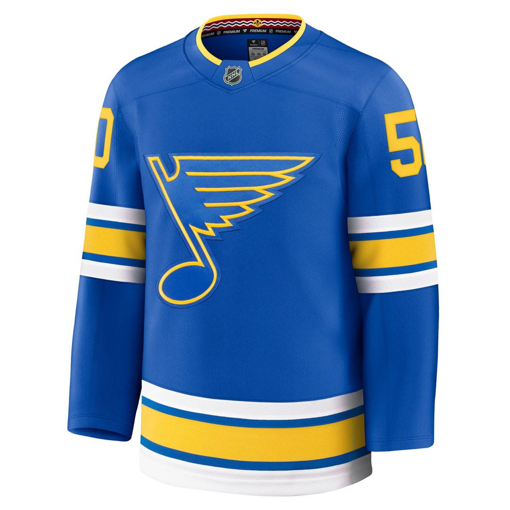 Jordan Binnington St. Louis Blues Fanatics Away Premium Player Jersey - White