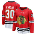 Spencer Knight Chicago Blackhawks Fanatics Centennial Breakaway Player Jersey - Red