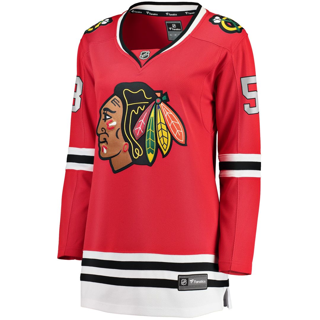MacKenzie Entwistle Chicago Blackhawks Fanatics Women's Home Breakaway Player Jersey - Red