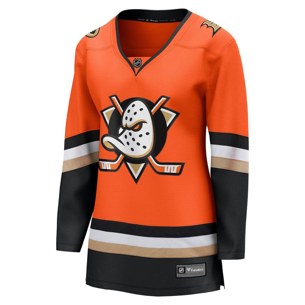 Anaheim Ducks Fanatics Women's Home Breakaway Jersey - Orange