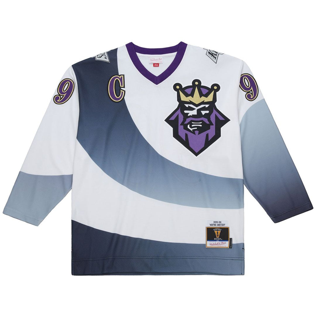 Wayne Gretzky Los Angeles Kings Mitchell & Ness Big & Tall 1995-96 Blue Line 2.0 Jersey - White