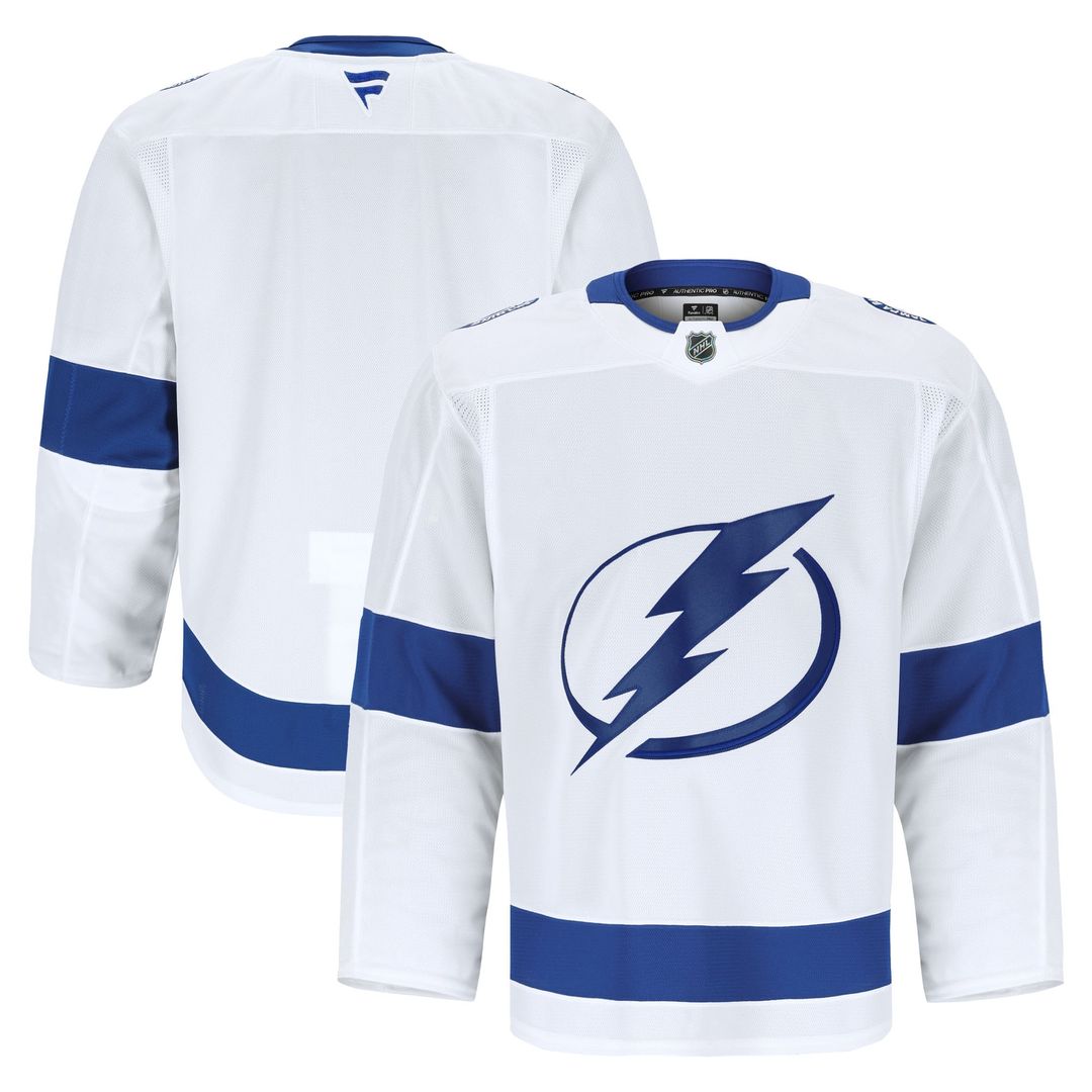 Tampa Bay Lightning Fanatics Away Authentic Pro Jersey - White