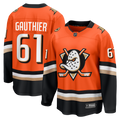 Cutter Gauthier Anaheim Ducks Fanatics Home Breakaway Jersey - Orange