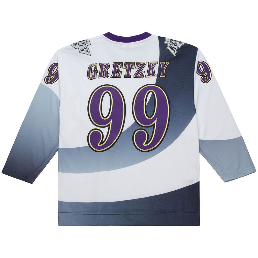 Wayne Gretzky Los Angeles Kings Mitchell & Ness Big & Tall 1995-96 Blue Line 2.0 Jersey - White