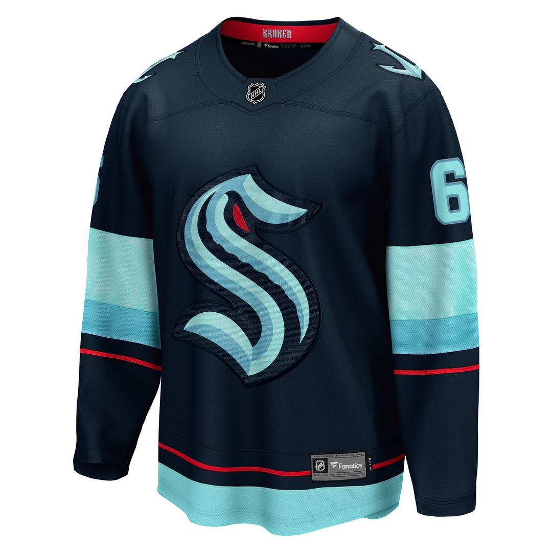 Adam Larsson Seattle Kraken Fanatics Home Breakaway Player Jersey - Deep Sea Blue